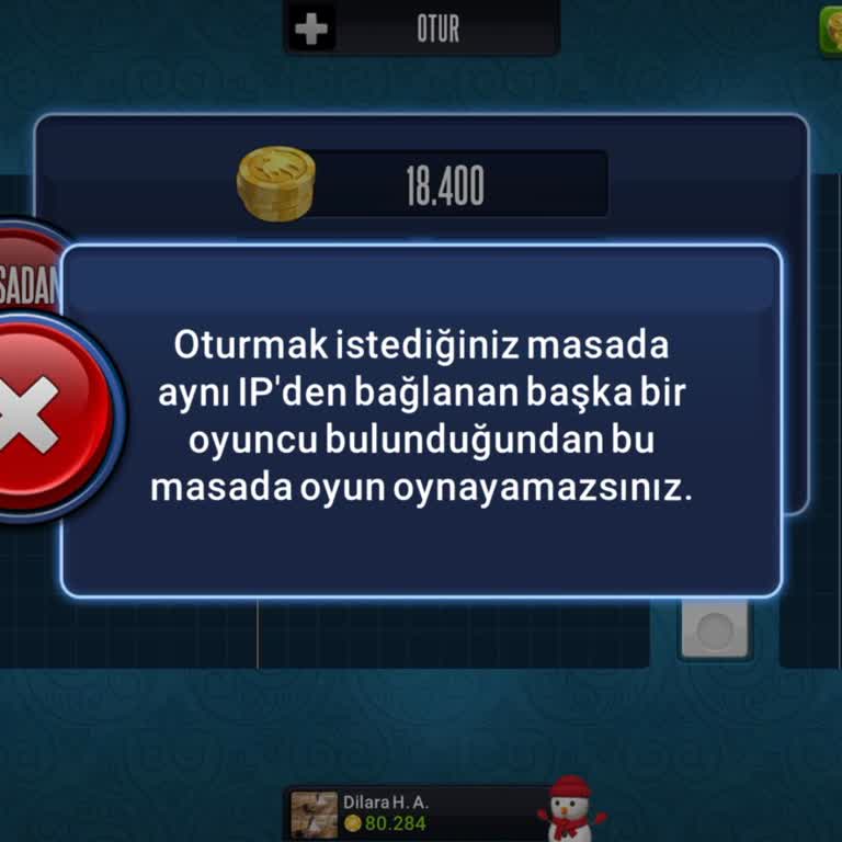 Aynı IP Uyarısı Nedeniyle Oyun Oynayamama Sorunu