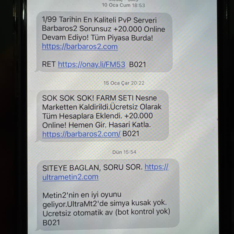 Yanlış Kişiye Gönderilen SMS'ler Ve Çözüm Bulamama Sorunu