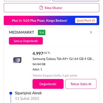 Media Markt Ve Pazarama'dan Kargolanmayan Tabletler