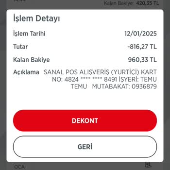 Ziraat Bankkart İle Yapılan Harcama İadesi Sorunu