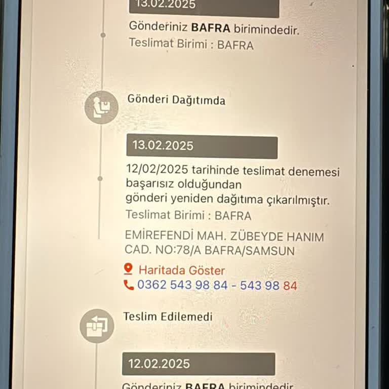 MNG Kargo Bafra Şubesi'nin İlgisizliği