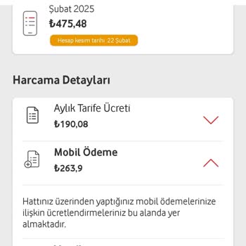 Vodafone'da Bilgim Dışında Kesilen Ücretler