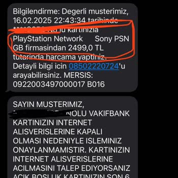 PlayStation Network Üzerinden İzinsiz Para Çekimi
