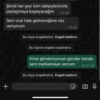 Özel Görsellerle Tehdit Ediliyorum