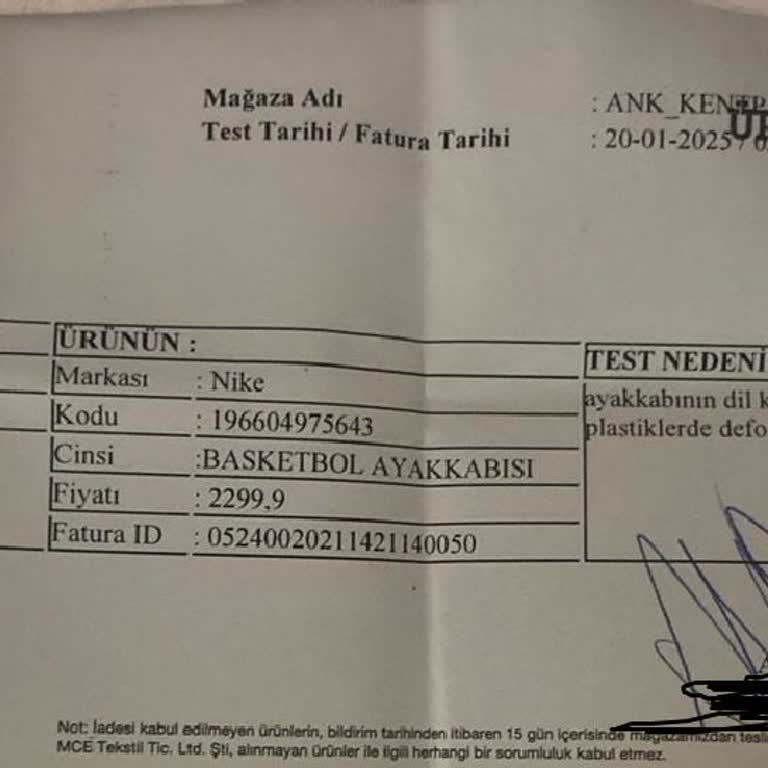 Boyner'den Alınan Nike Ayakkabının Defolu Çıkması Ve Sorunun Çözülmemesi