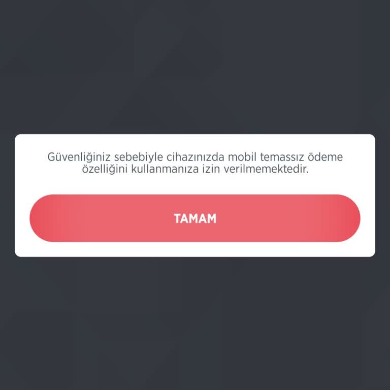 Xiaomi Cihazımda Mobil Temassız Ödeme Sorunu