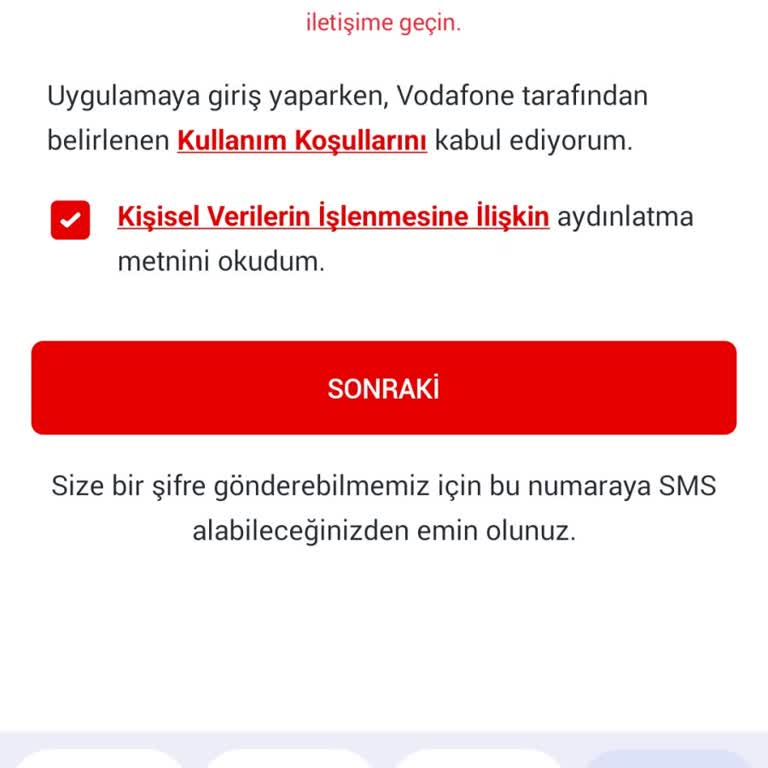 Vodafone Güvenli Depoya Giriş Sorunu