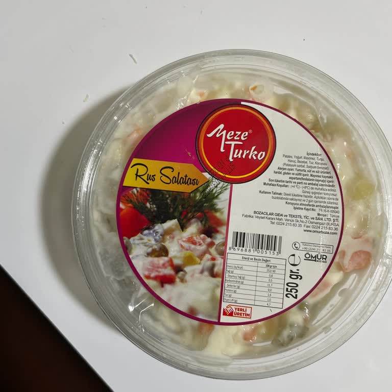 A101'den Aldığım Rus Salatası Hayal Kırıklığı