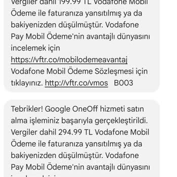 İzinsiz Yapılan Google Oneoff Alımları