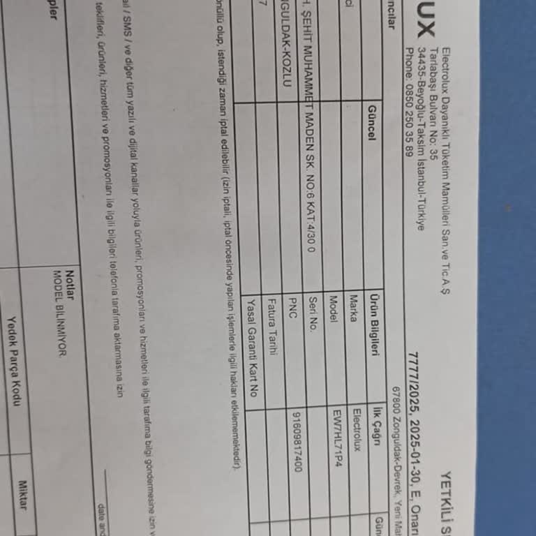 Electrolux Kurutma Makinesi Ve Süregelen Parça Sorunu