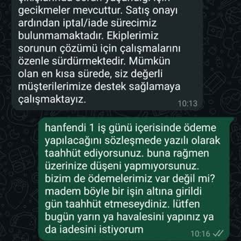 Ödeme Taahhüdü Yerine Getirilmiyor