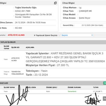 Yanıltıcı Servis Deneyimi: Çamaşır Makinesi Kabusu