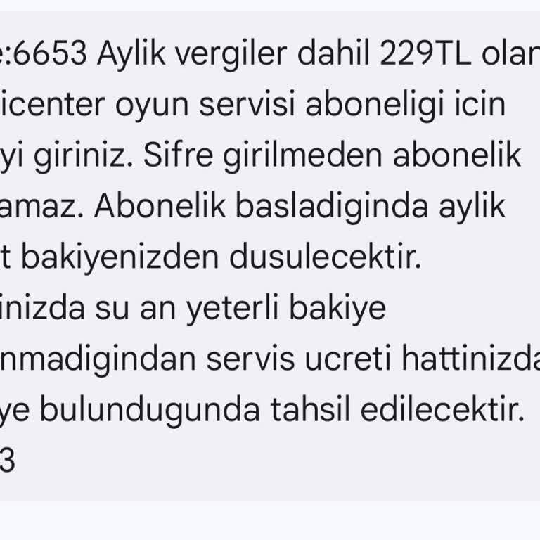 İzinsiz Abonelik Mesajı Sorunu