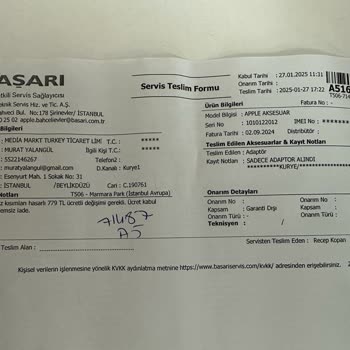 Media Markt'ta Garanti Kapsamında Sorunlu Şarj Adaptörü Değişimi