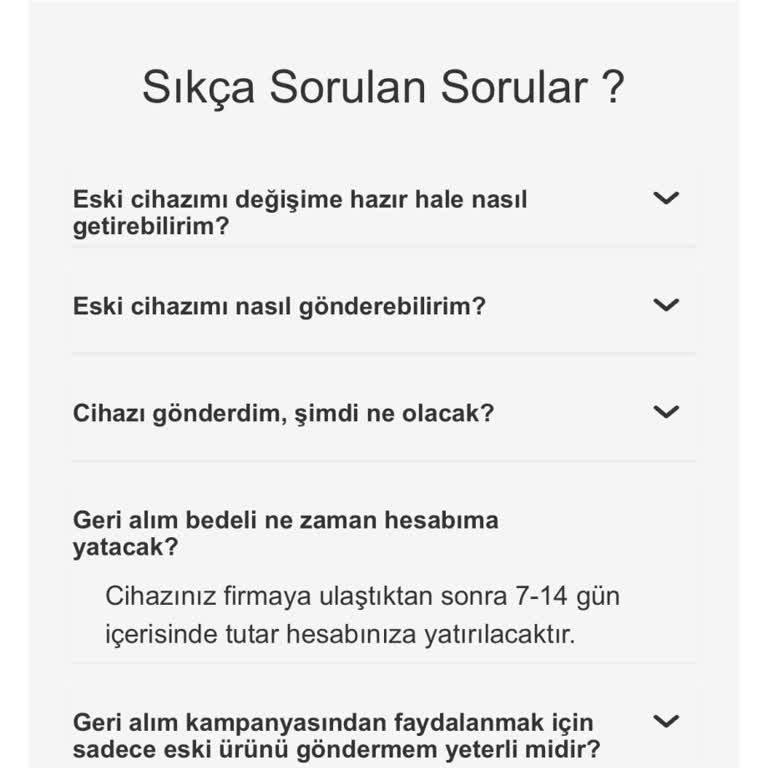 Ödemesi Yapılmayan Eskiyi Getir Yeniyi Götür Kampanyası