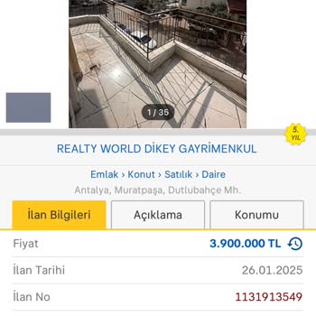 Realty World Emlak İlanlarında Fahiş Fiyat Artışları