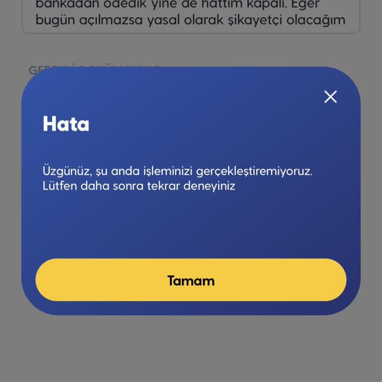 Turkcell Mobil Ödeme Sorunu Ve Hattın Haksız Kapatılması