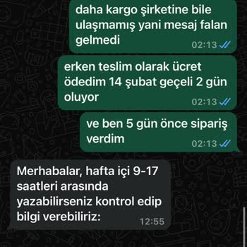 Geç Gelen Kargo Ve İletişim Sorunu