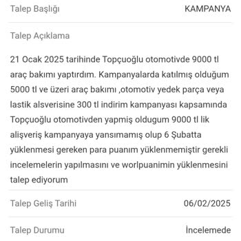 VakıfBank Kampanya İndirimleri Ve Puanlar Yüklenmiyor