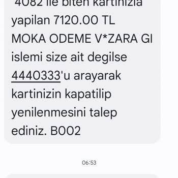 Moka Ödeme Üzerinden Yetkisiz Zara Alışverişi
