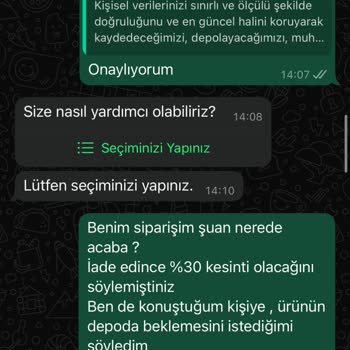 Vivense Müşteri Hizmetleri Ve İade Sürecindeki Sorunlar