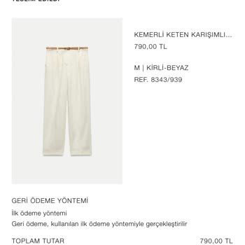 Zara İadelerimde Yaşanan Gecikme Ve Destek Eksikliği