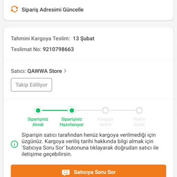 Trendyol'da Sipariş Kargoya Verilmiyor Ve Geri Dönüş Yok