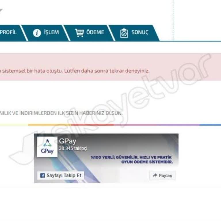 İninal Kart İle GPay Üzerinden Para Yatırma Sorunu