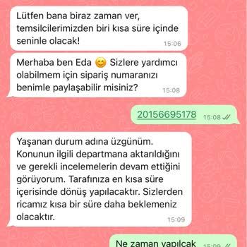 İade Edilmeyen Para Ve Yetersiz Müşteri Hizmeti