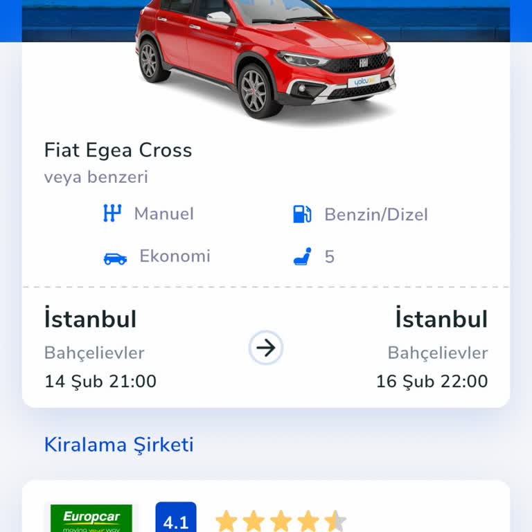 Europcar Araç Tesliminde Yaşanan Sorun Nedeniyle Mağduriyet