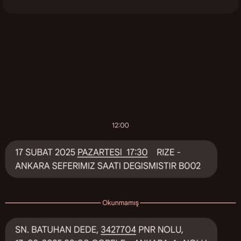 Koltuk Numarası Değişikliği Mağduriyeti