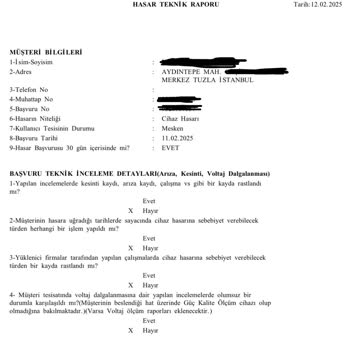 Elektrik Arızası Mağduriyeti Ve Tazminat Sorunu