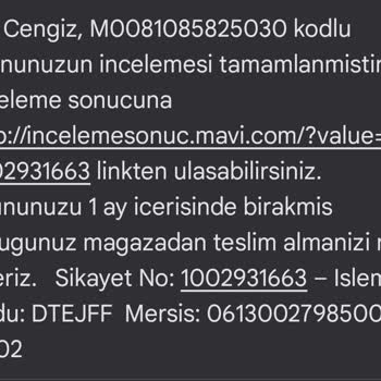 Mavi Mağazasından Aldığım Kot Pantolonun Sorunları Ve İade Süreci