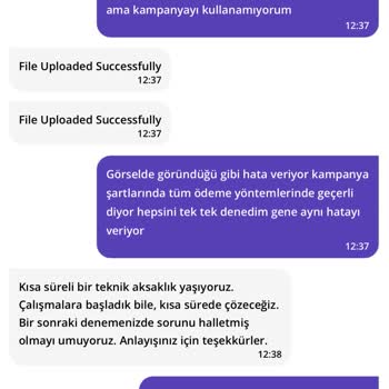 Kampanya Kullanım Sorunu Ve Müşteri Hizmetleri Yetersizliği