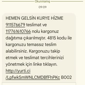 Yurtiçi Kargo Müşteri Temsilcisi İle İletişim Talebi