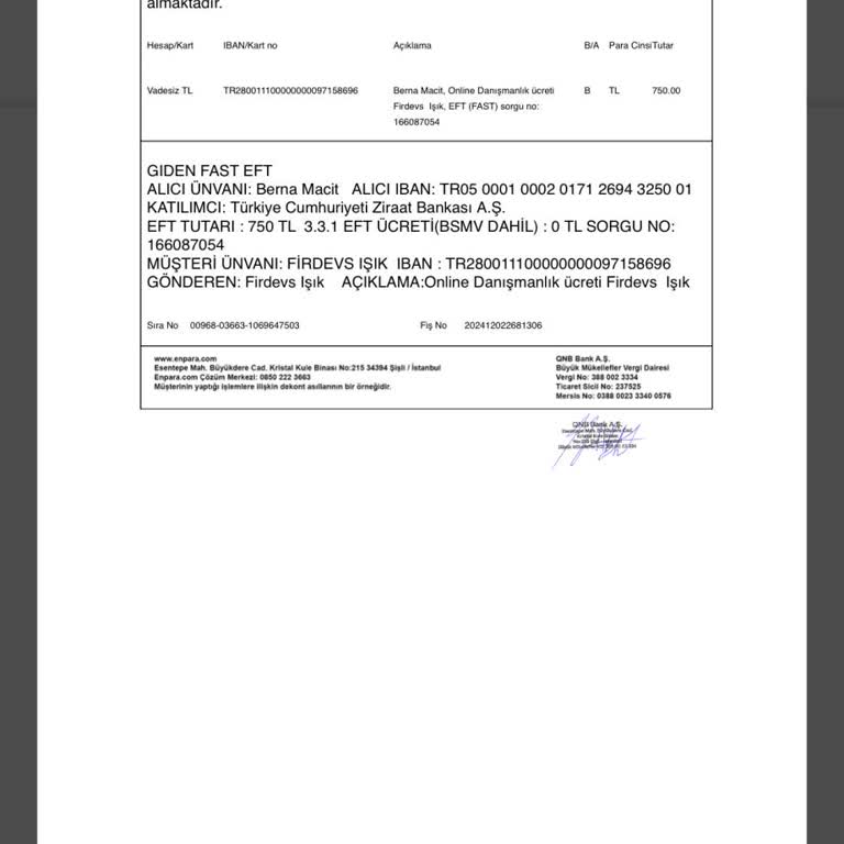 İade Edilmeyen Ücret Ve İletişim Sorunu