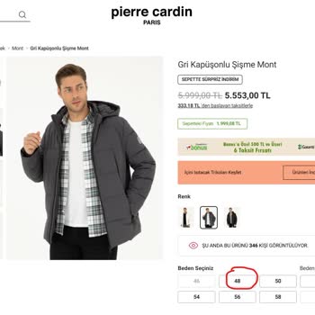 Pierre Cardin'den Yanıltıcı Beden Bilgisi Ve Çözüm Sunmayan Müşteri Hizmetleri