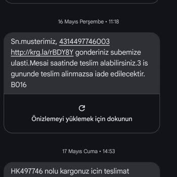 Aras Kargo Soma Şubesi'nde İade Sorunu