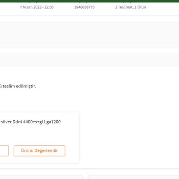 Batı Teknoloji Garantisi Bitmiş Bir Halde Ürünü Bana Satmışlar!