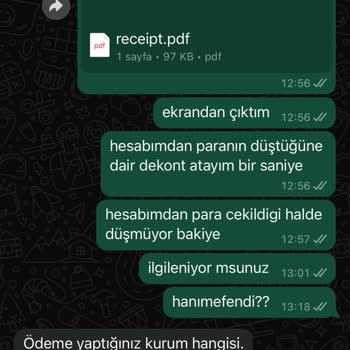 Bakiye Yükleme Sorunu Ve İlgisiz Destek