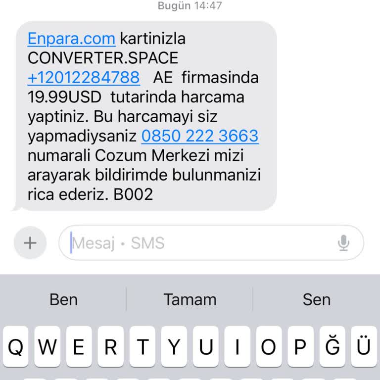 Haberim Olmadan Yapılan Para Çekimi Ve Acil İade Talebi