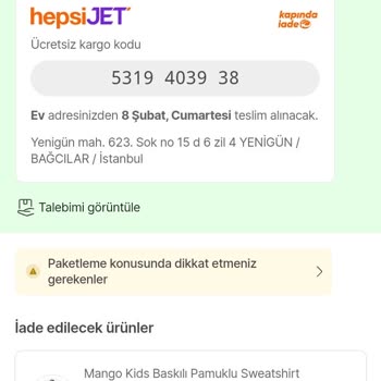 Yanlış Ürün Gönderimi Ve Geciken İade Süreci