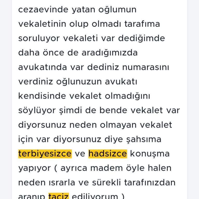 Sürekli Aramalar Ve Saygısız İletişimden Şikayetçiyim