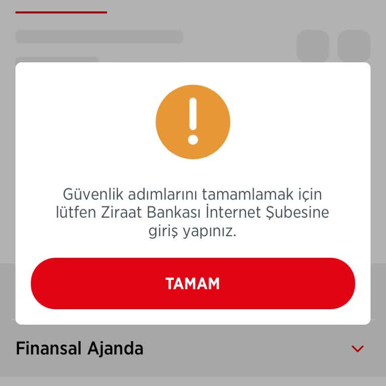 Ziraat Bankası Uygulaması Süre Aşımı Sorunu