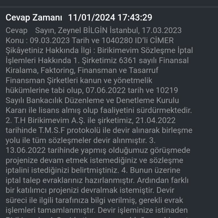 Eksik Para İadesi Ve Gecikme Sorunu