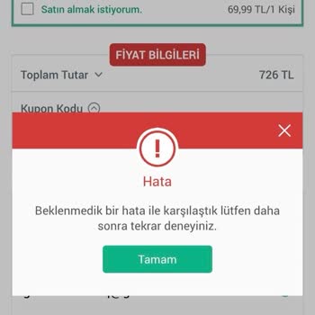 Kupon Kodu Hatası: Acil Çözüm Bekliyorum