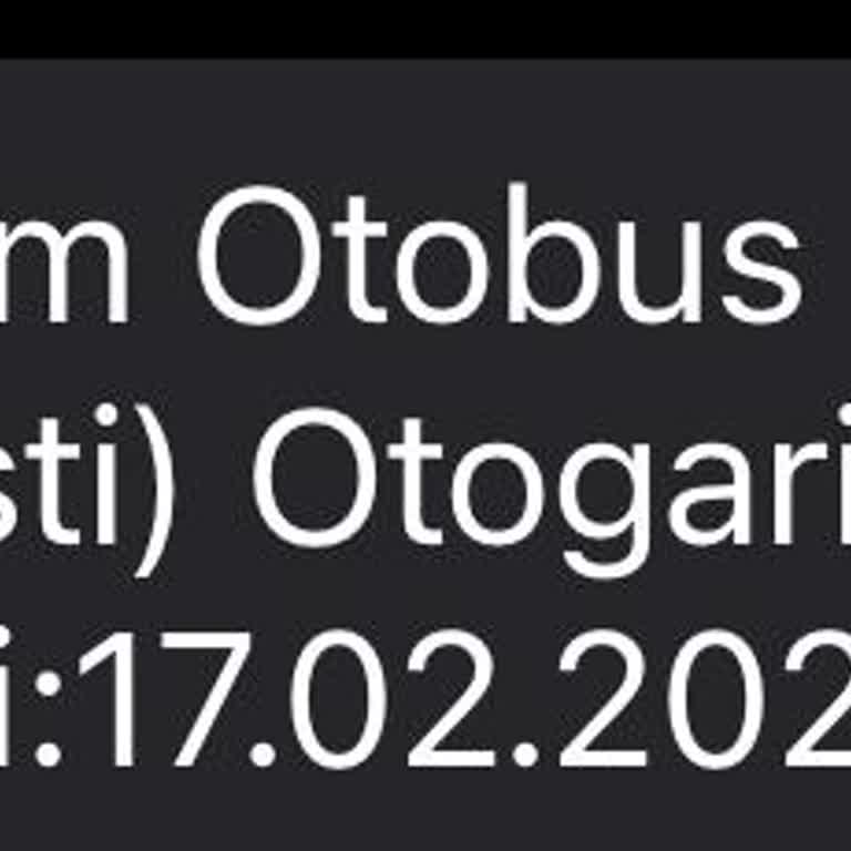 Otobüs Rötarı Ve İletişim Sorunu