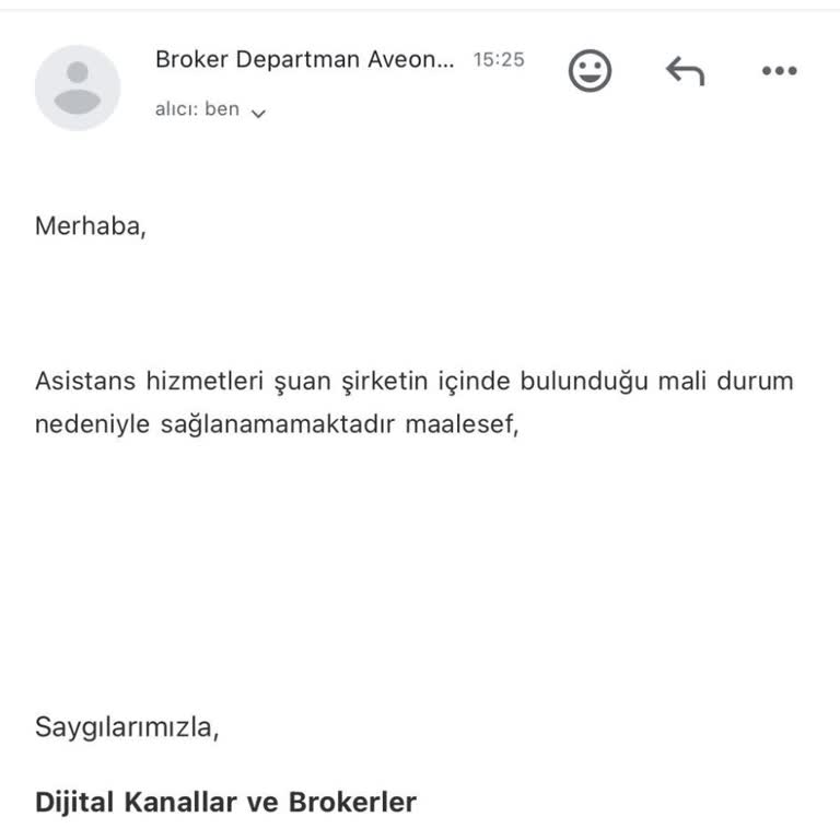 Aveon Sigorta'nın Asistan Hizmetleri Yetersizliği
