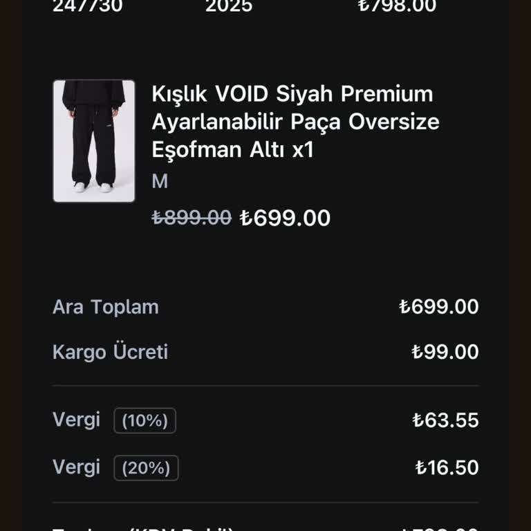 Ön Onaylı Siparişte Beden Değişikliği Sorunu