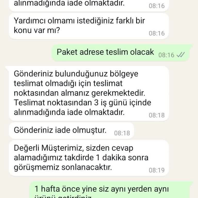 Teslimat Bölgesi Sorunu Mağduriyet Yarattı